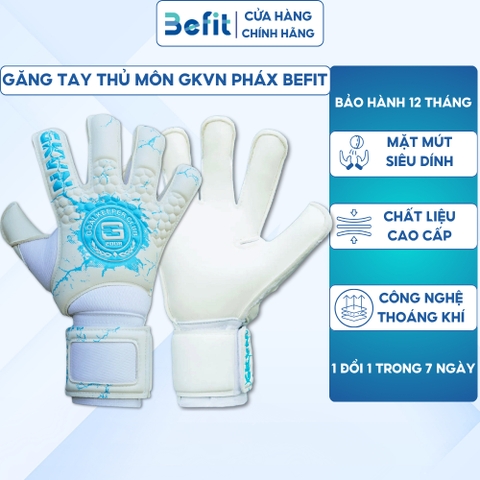 Găng tay thủ môn GKVN Phá chính hãng siêu dính, Găng tay bắt bóng BEFIT chất lượng cao mặt mút siêu bền