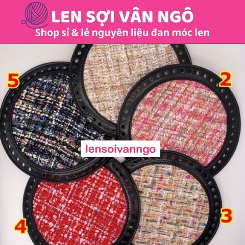 PK túi: đế túi PU tròn đường kính 18cm (1 cái)