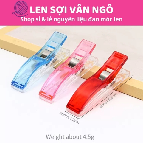 Combo 3 cái kẹp hỗ trợ khâu lót túi (giao màu ngẫu nhiên)
