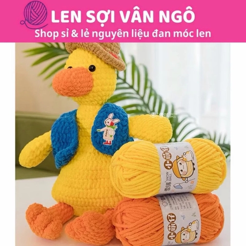 Len nhung mèo móc thú bông (cuộn 50gr) (26304)