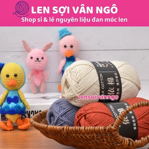 Len Milk Cotton 50gr (mác đen) (26276)