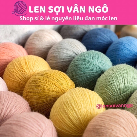 Len Susan ALPACA đan móc đồ thu đông, thú bông (cuộn 50gr) (26287)