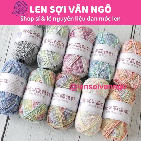 Len Baby Yarn màu loang (cuộn 40gr) (26281)