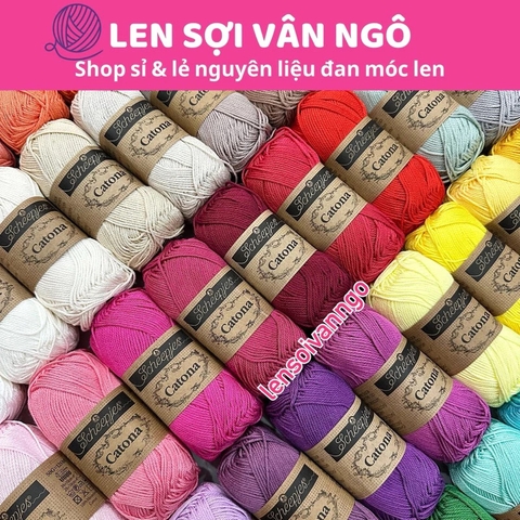 Sợi Scheepjes Catona nhập khẩu từ Hà Lan (cuộn 50gr) (26331)