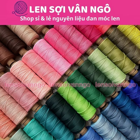 Combo 10 cuộn Sợi dệt trơn 2mm Craftyarn VN (ghi chú chọn màu)
