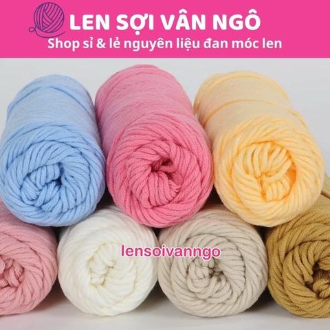 Len cotton love (len ống nội địa 3mm) (cuộn 100gr) (26292)