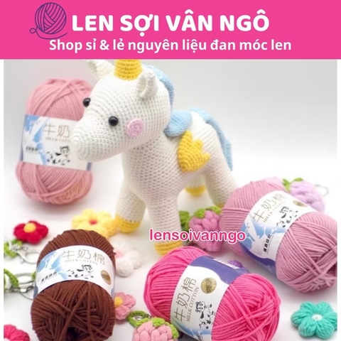 Len Milk Cotton 50gr (mác bò) (26276)