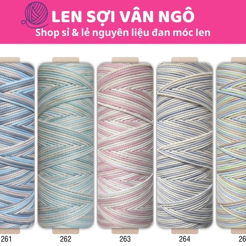 Sợi dệt màu Ombre Craftyarn VN (cuộn 125gr ko tính lõi) (26267)