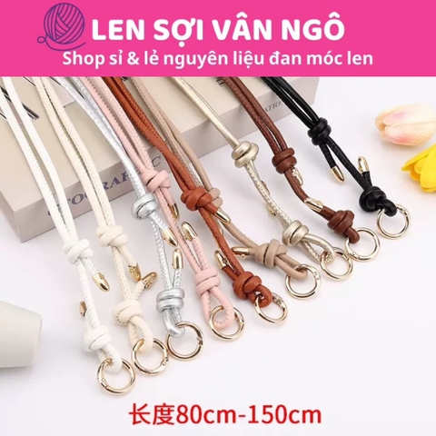 Dây da PU đeo túi có thể điều chỉnh tăng giảm 80-150cm (1 cái)