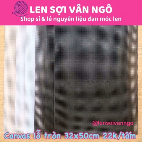 PK túi: Canvas lỗ tròn 30x50cm (26185)