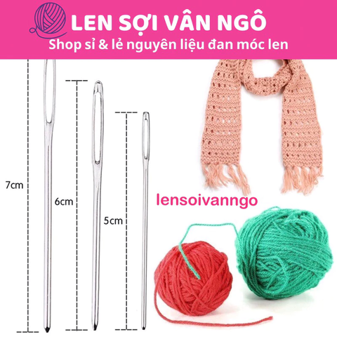 Set 3 kim khâu len 10k (26030)