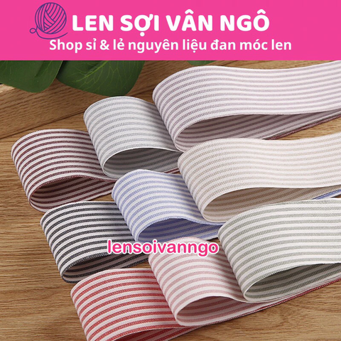 3 mét Ruy băng sọc (bản 2.5cm) (26119)
