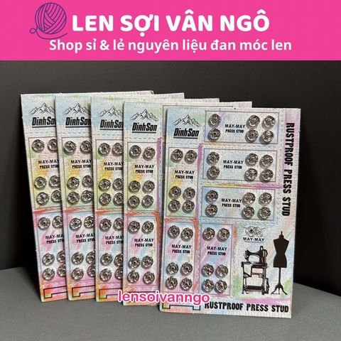 Nút bấm vỉ 8mm (vỉ 36 cái)