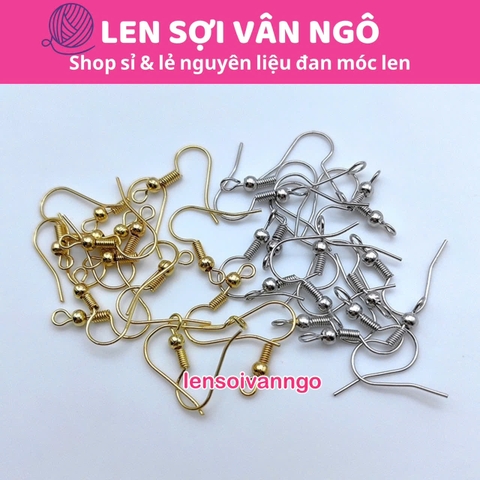 Khuyên tai màu vàng/bạc (10 đôi)