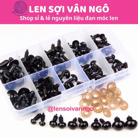 Hộp mắt thú vặn kèm chốt cài an toàn (size 6mm-12mm)