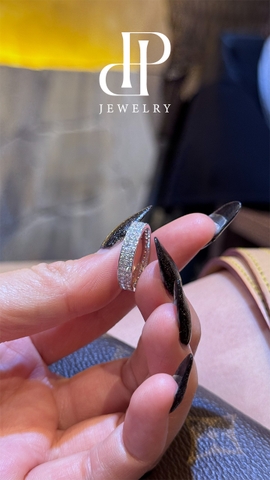 HPJ VÔ TẬN - FULL MOISSANITE QUANH VÒNG 2 hàng 1.5li - SRI005