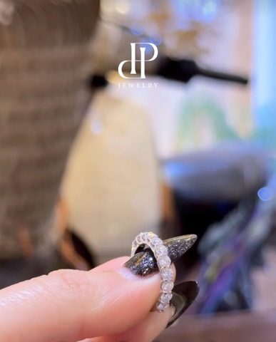 HPJ ÁNH SAO - FULL MOISSANITE 3 li Thanh Lịch, Nhẹ Nhàng SRI 132