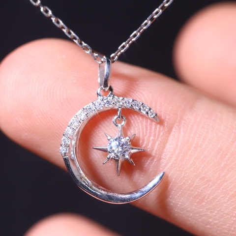 Mặt Dây Mặt Trăng FULL MOISSANITE - SPE107