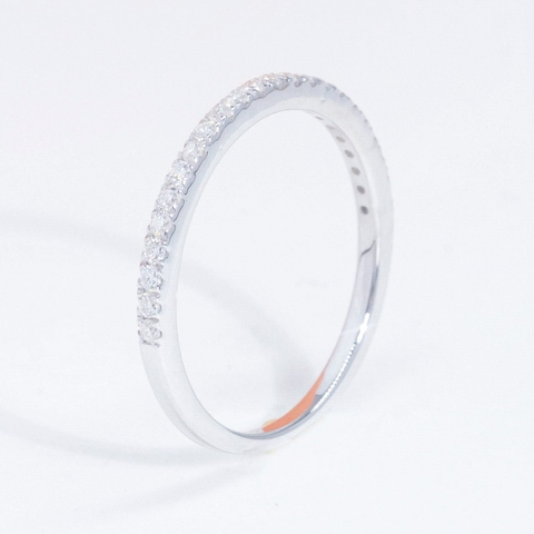 Nhẫn Half Eternity sri001 1 hàng 1.2mm. Ko chủ . Tấm Mois