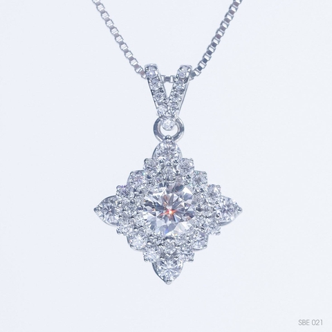 Mặt Dây chuyền Mặt Thoi Viên chủ 5.4li FULL MOISSANITE - Không kèm dây Spe021