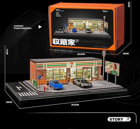 Mô hình Diorama Cửa hàng tiện lợi 7Eleven