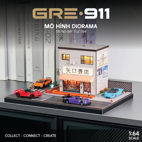 Mô hình trưng bày diorama Japanese Bookstore Scene GRE911DIO-40 (Có Figs + Phụ kiện)