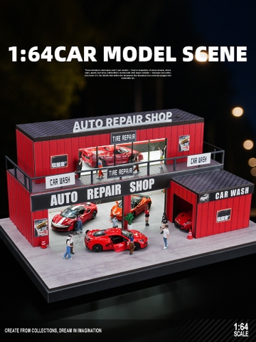 Diorama 1:64 Container Repair Garage