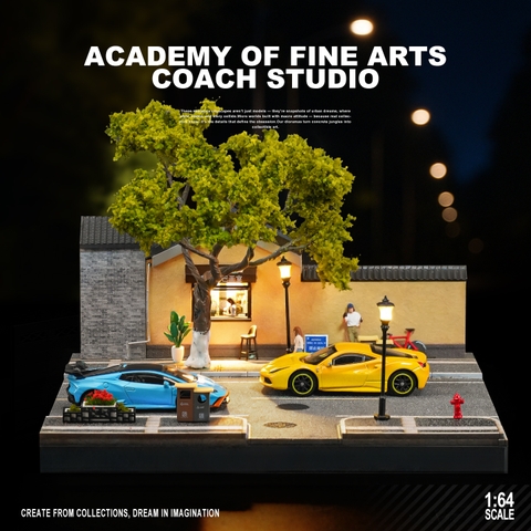 Mô hình studio nghệ thuật phong cách Nanjing - Kèm Figs Sẵn