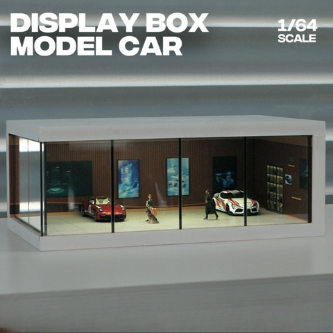 Diorama 1:64 Showroom Xe Có Đèn LED - Trưng Bày Sang Trọng | GRE•911