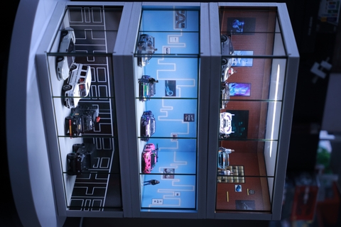Mô hình Diorama 1:64 Showroom Xe Có Đèn LED - Trưng Bày Sang Trọng GRE911LED-23