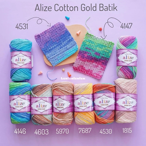 Len Alize Cotton Gold Batik