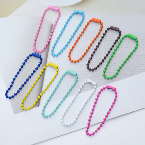 [Túi 10 cái] Móc khóa bi nhiều màu – Phụ kiện handmade