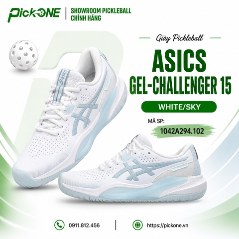 Giày Pickleball ASICS Gel-Challenger 15 WHITE/SKY