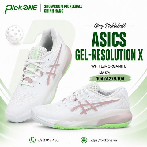 Giày Pickleball ASICS Gel-Resolution X White/Morganite