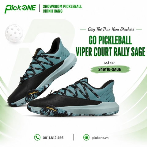 Giày Thể Thao Nam Skechers GO Pickleball Viper Court Rally Sage