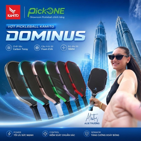 Vợt Pickleball Kamito Dominus (16mm)