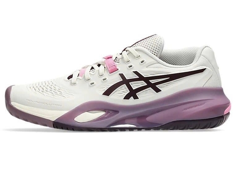 Giày Tennis/Pickleball Nữ Asics Gel Resolution X Soft Oat/Dark Aubergine 1042A279.250