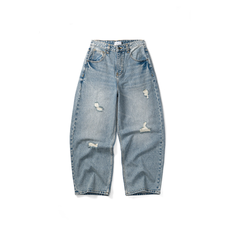 Quần Jean Dài Baggy Rách