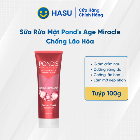 POND'S Sữa Rửa Mặt Chống Lão Hóa 100g/12 Tuýp