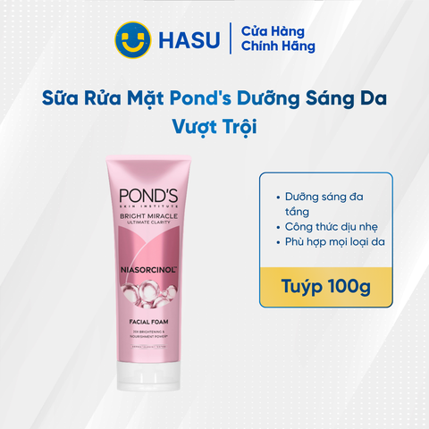 PONDS sữa rửa mặt sáng da 100G