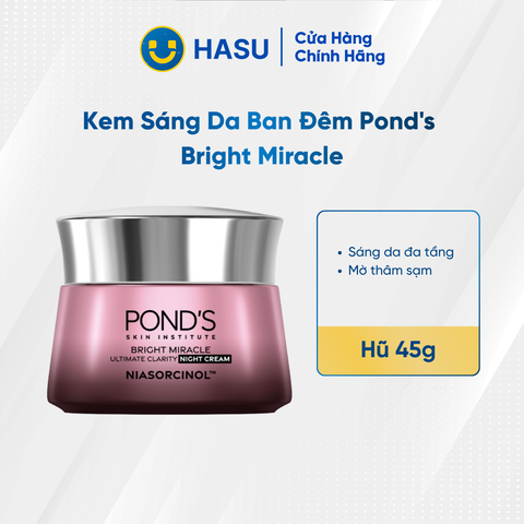 112 PONDS Kem dưỡng sáng da ban đêm 45g/12 hũ