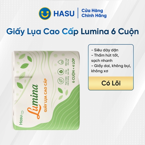 Giấy lụa cao cấp LUMINA dây 6 cuộn (có lõi)/12