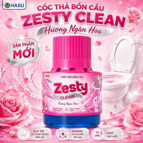 Cốc thả bồn cầu Zesty Clean Hương Ngàn Hoa 180G