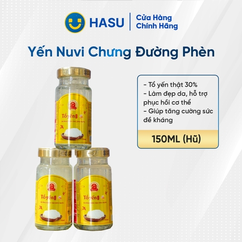 Yến Nuvi chưng đường phèn, hũ 150ML