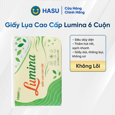 Giấy lụa cao cấp LUMINA dây 6 cuộn (không lõi)/12