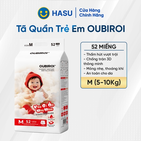 Tã quần trẻ em Oubiroi 52 miếng (M)/6