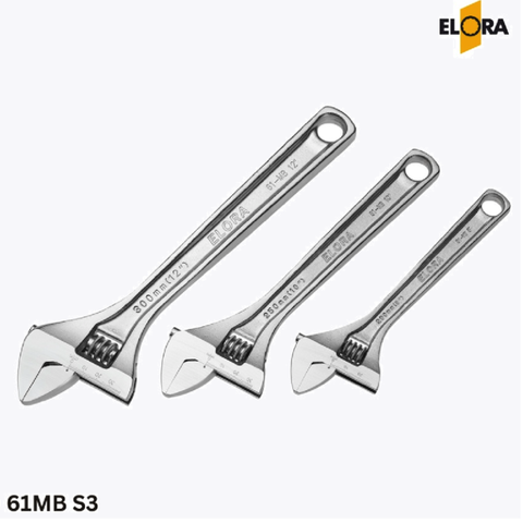 Bộ 3 chiếc mỏ lết ELORA 61MB S3