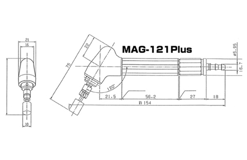 Máy mài khí MAG-121N 1/8