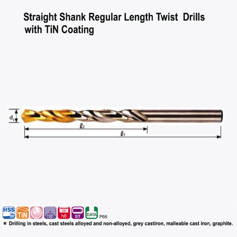 Mũi Khoan Thép HSS-TiN SSDG