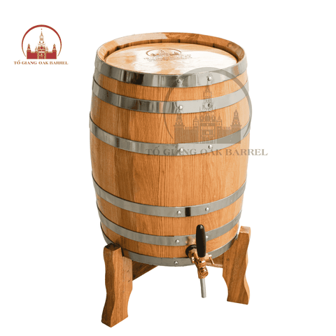 Thùng Gỗ Sồi 50 Lít Đứng
